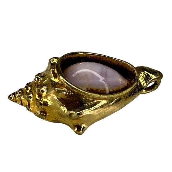 Vintage Swoboda Sea Shell Pendant Rare Piece - Picture 3 of 12